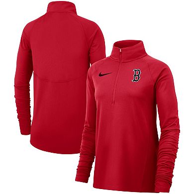 Women's Nike Red Boston Red Sox Team Core Half-Zip Raglan Pullover Jacket