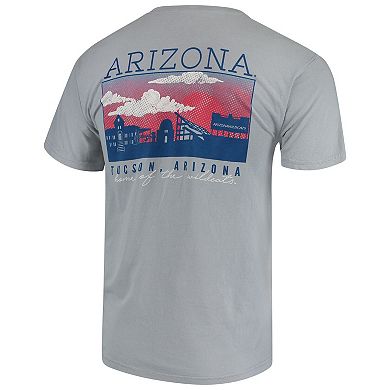 Men's Gray Arizona Wildcats Team Comfort Colors Campus Scenery T-Shirt