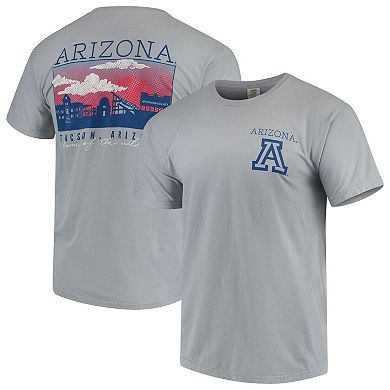 Men's Gray Arizona Wildcats Team Comfort Colors Campus Scenery T-Shirt