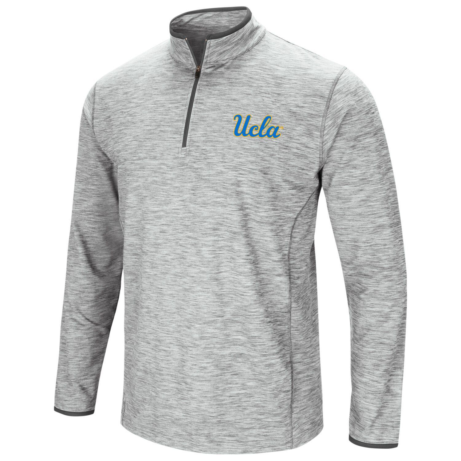 gray quarter zip pullover