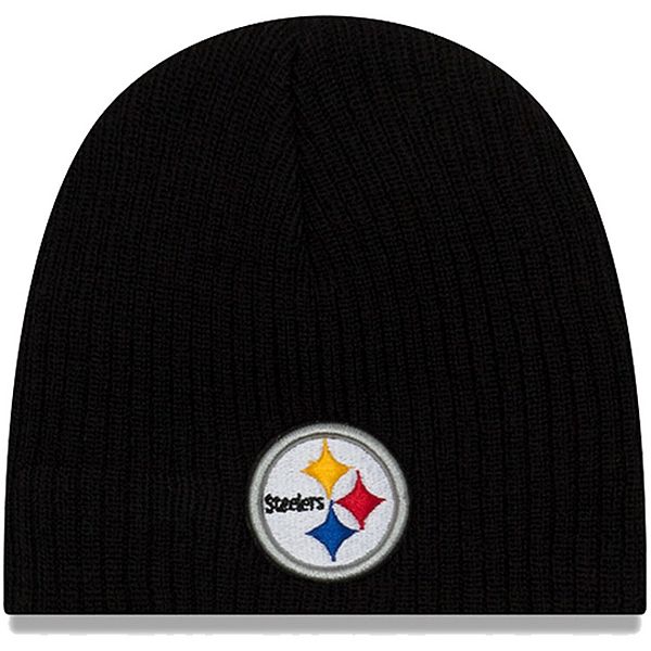 New Era Men's Pittsburgh Steelers Black Cheer Knit Beanie