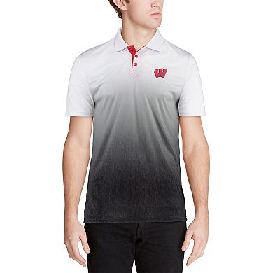 Men's Colosseum Heathered Gray Wisconsin Badgers Magic Team Logo Polo