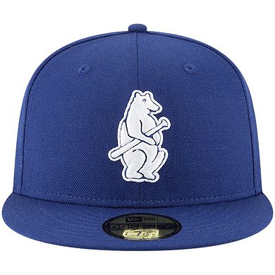 Men's New Era Royal Chicago Cubs Cooperstown Collection Wool 59FIFTY Fitted Hat