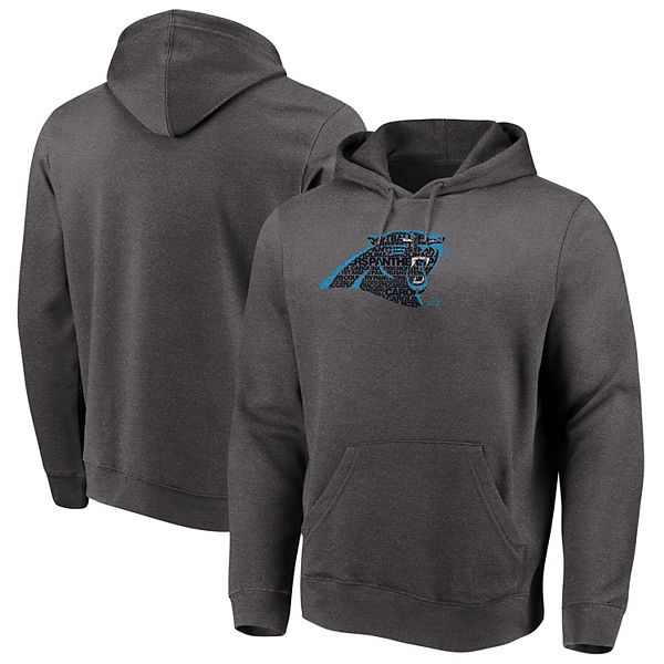 Men's Black/Blue Carolina Panthers Big & Tall Pullover Hoodie