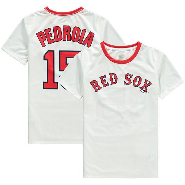 Dustin Pedroia Boston Red Sox Red Throwback Cooperstown Men's Jersey