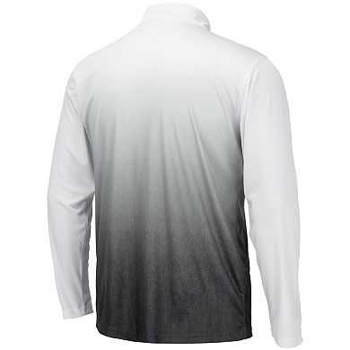 Men's Colosseum Gray Indiana Hoosiers Magic Team Logo Quarter-Zip Jacket
