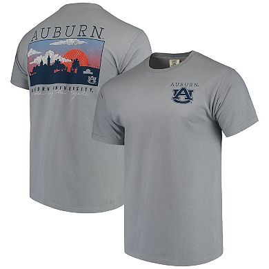 Men's Gray Auburn Tigers Comfort Colors Campus Scenery T-Shirt