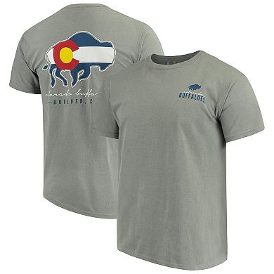 Men's Gray Colorado Buffaloes Local Comfort Color T-Shirt