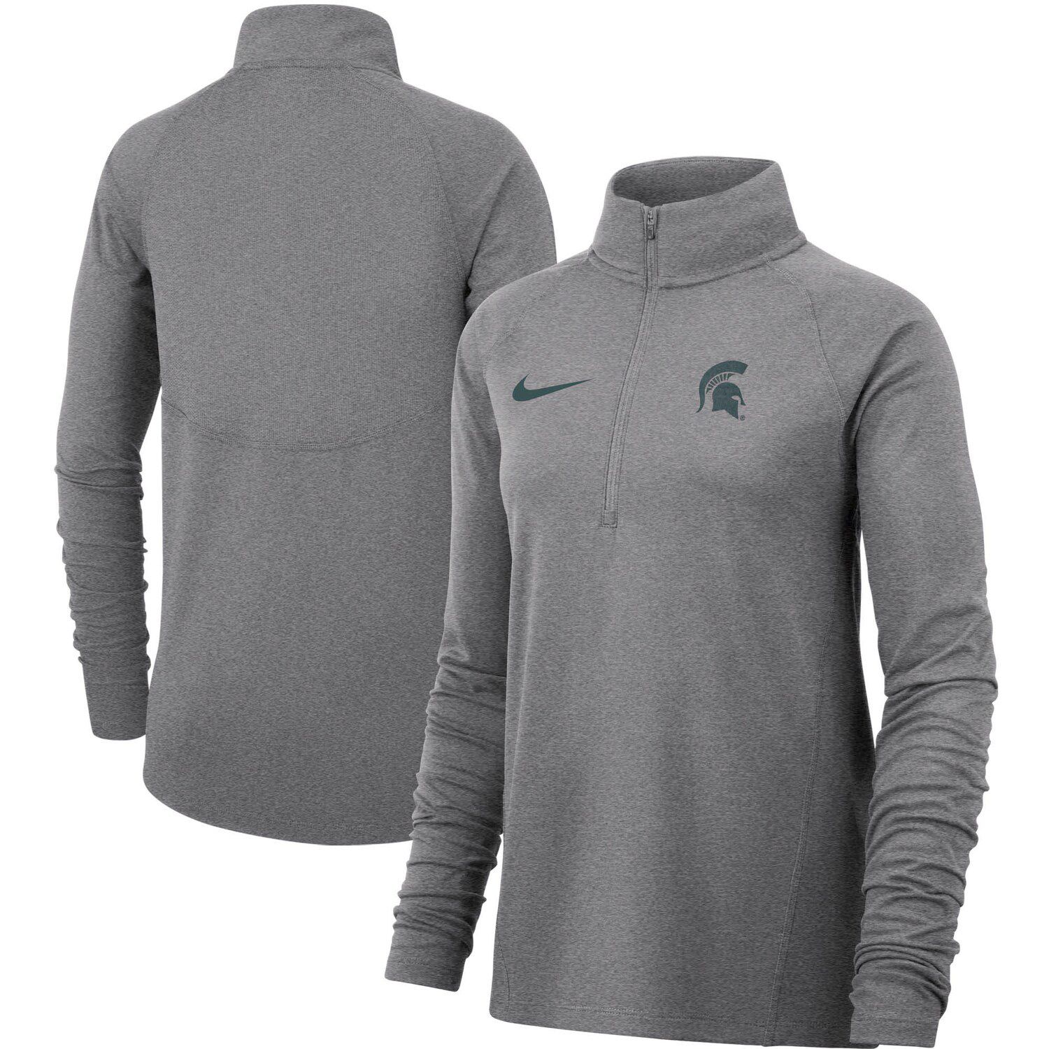 half zip pullover women's nike