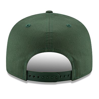 Men's New Era Green Green Bay Packers Basic 9FIFTY Adjustable Snapback Hat
