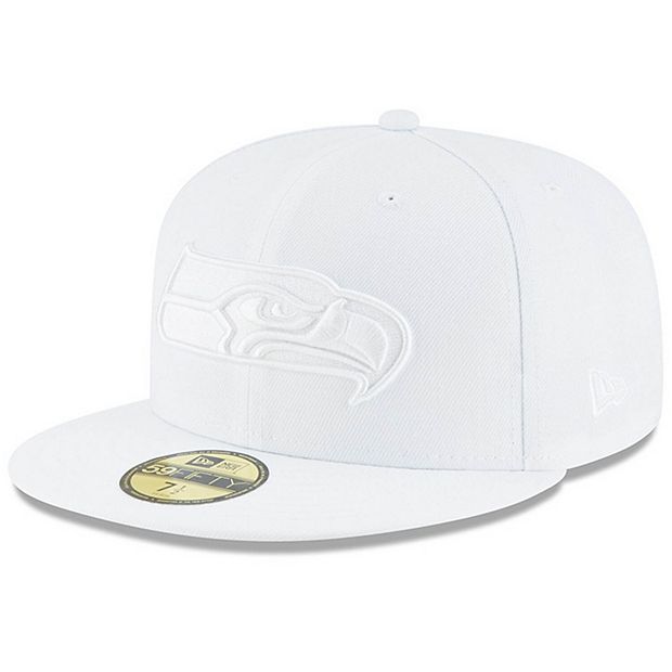 Seattle Seahawks New Era All Black/Gray Bottom 59FIFTY Fitted Hat