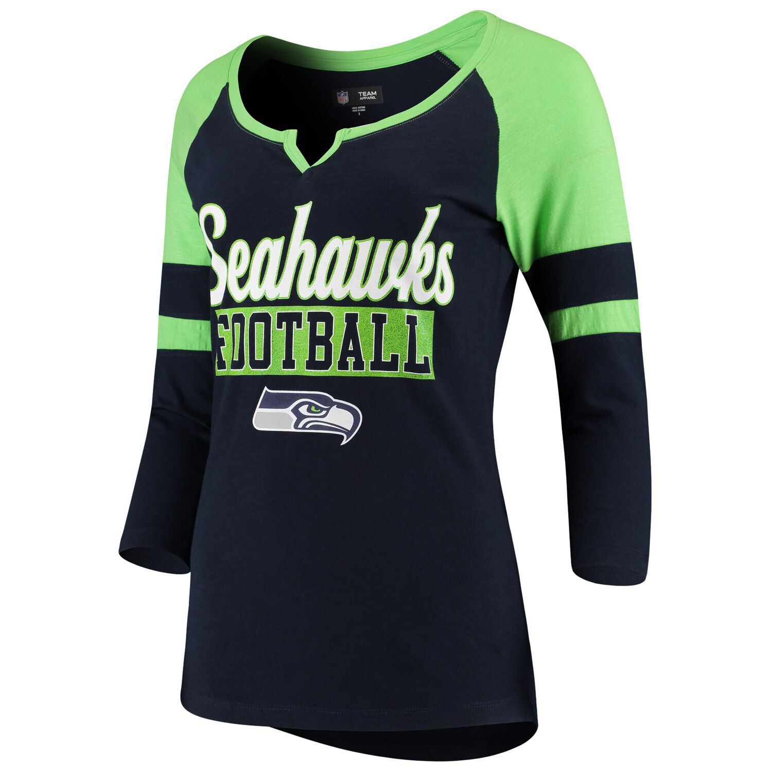 womens neon green seahawks jersey