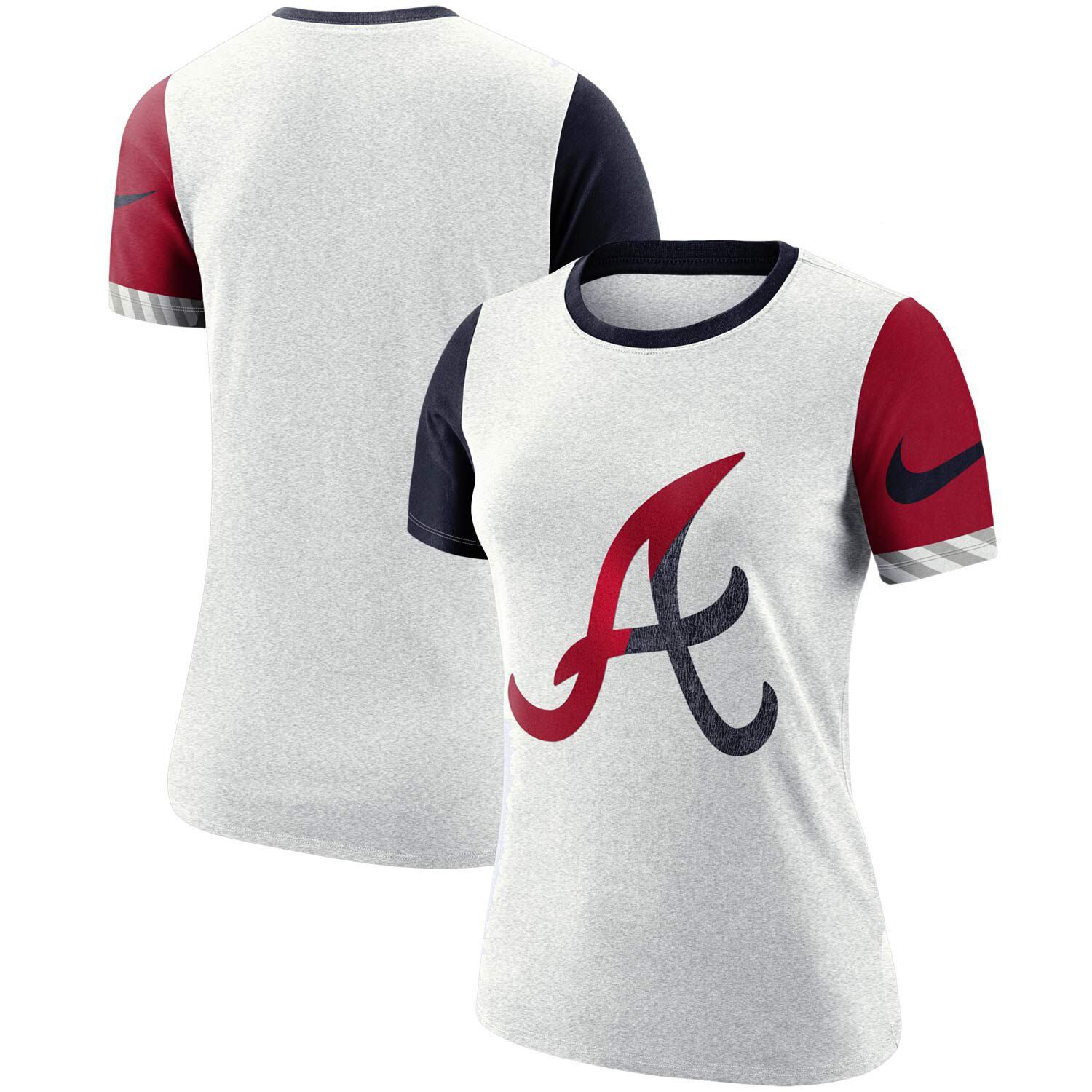 white atlanta braves t shirt