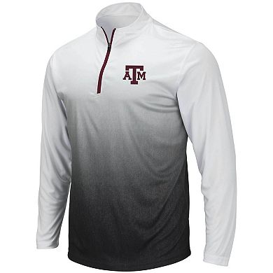Men's Colosseum Gray Texas A&M Aggies Magic Team Logo Quarter-Zip Jacket