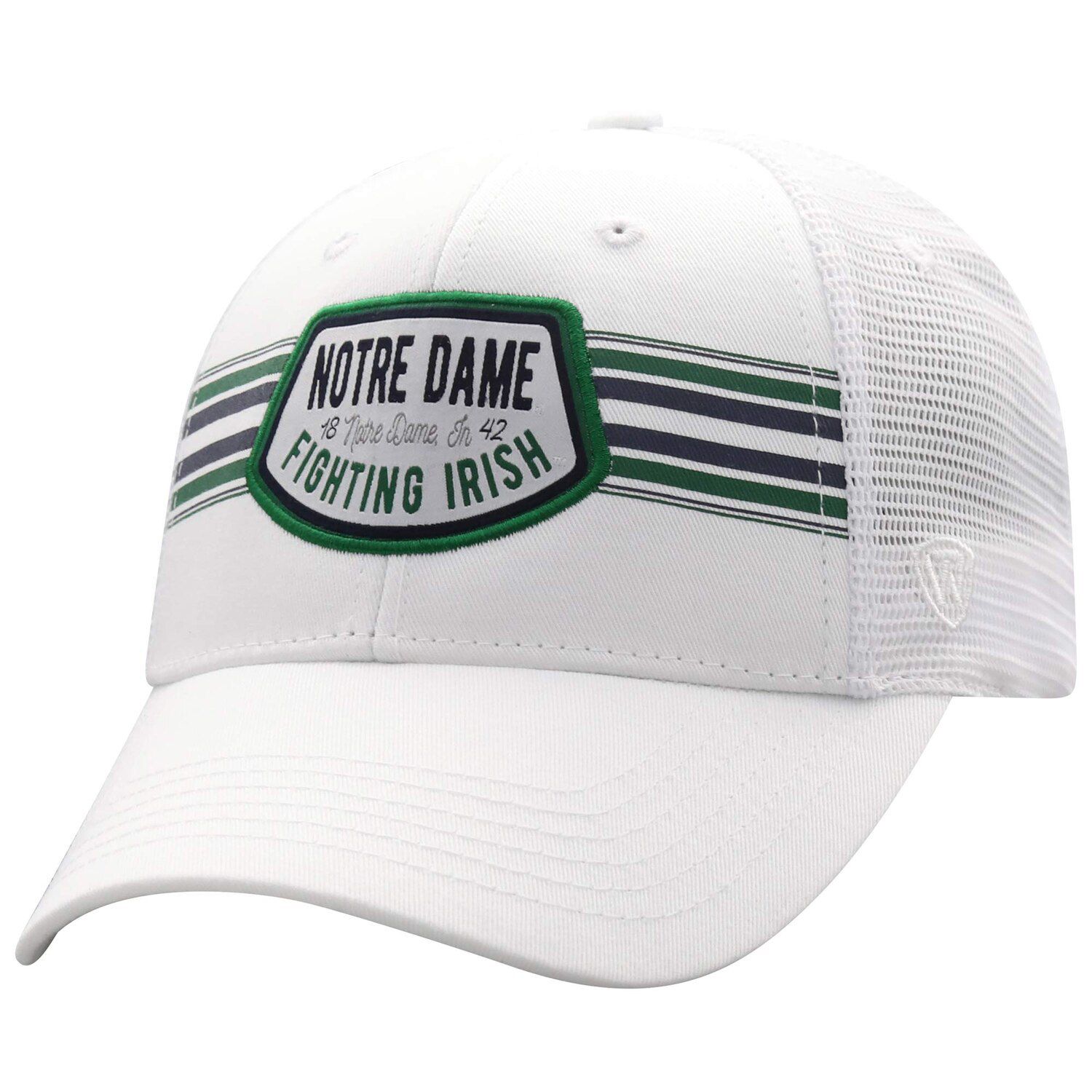 all white notre dame hat