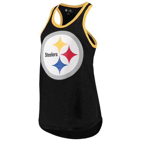 G-III Sports Mens Pittsburg Steelers Tank Top, Black, Small