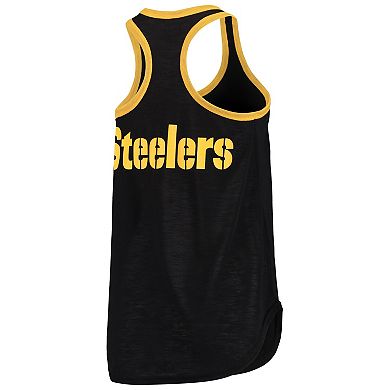 Women's G-III 4Her by Carl Banks Black Pittsburgh Steelers Tater Tank Top