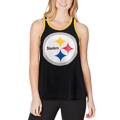 Women's G-III 4Her by Carl Banks Black Pittsburgh Steelers Tater Tank Top