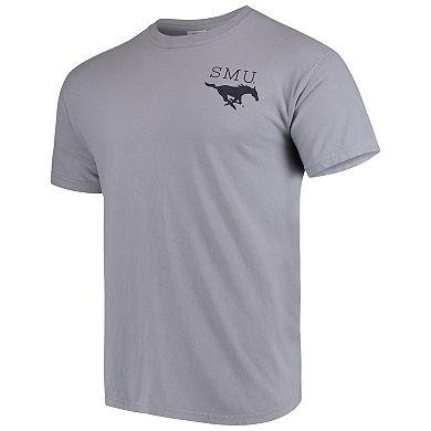 SMU Mustangs Comfort Colors Campus Scenery T-Shirt - Gray