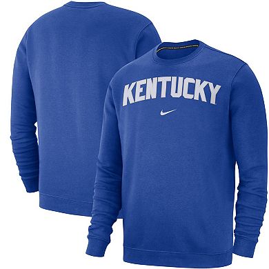 Men's Nike Royal Kentucky Wildcats Club Fleece Sweatshirt