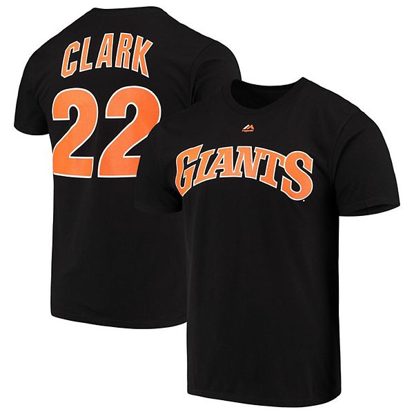 Will Clark San Francisco Giants Nike Cooperstown Collection Name & Number  T-Shirt - Black