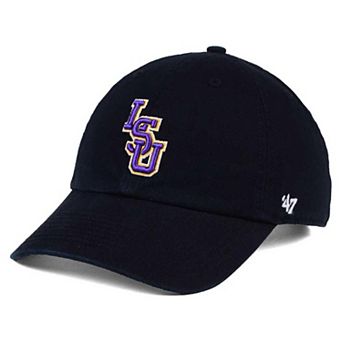 LSU Tigers '47 Clean Up Adjustable Hat - Black
