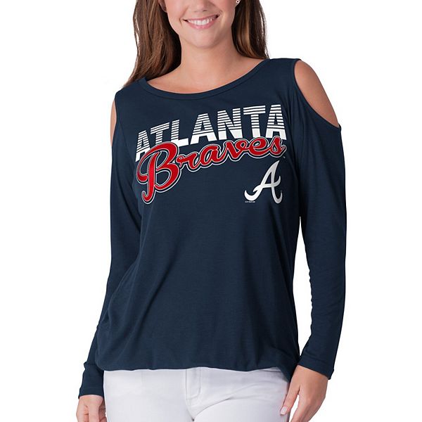 Atlanta Braves G-III 4Her by Carl Banks Women's Game Over Maxi Dress - Navy