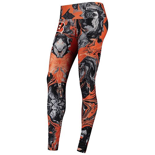 Women's Zubaz Black Cincinnati Bengals Swirl Leggings