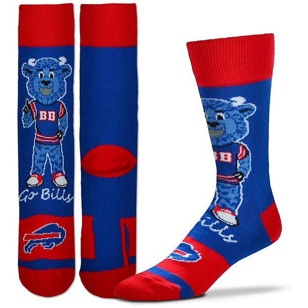 Mart Mange direkte Youth For Bare Feet Buffalo Bills Mascot Flag Crew Socks