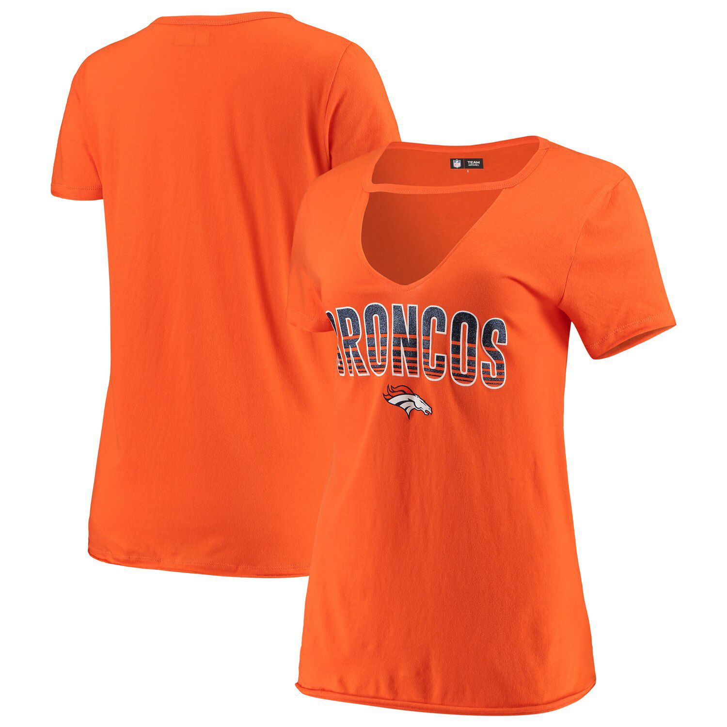 denver broncos v neck t shirt