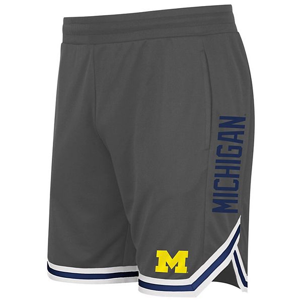 Men's Colosseum Charcoal Michigan Wolverines Continuity Shorts