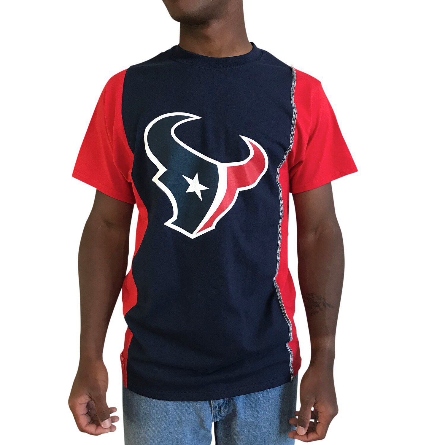 Houston Texans Men's Long Sleeve Angle Tee - Black/White/Grey – Refried  Apparel