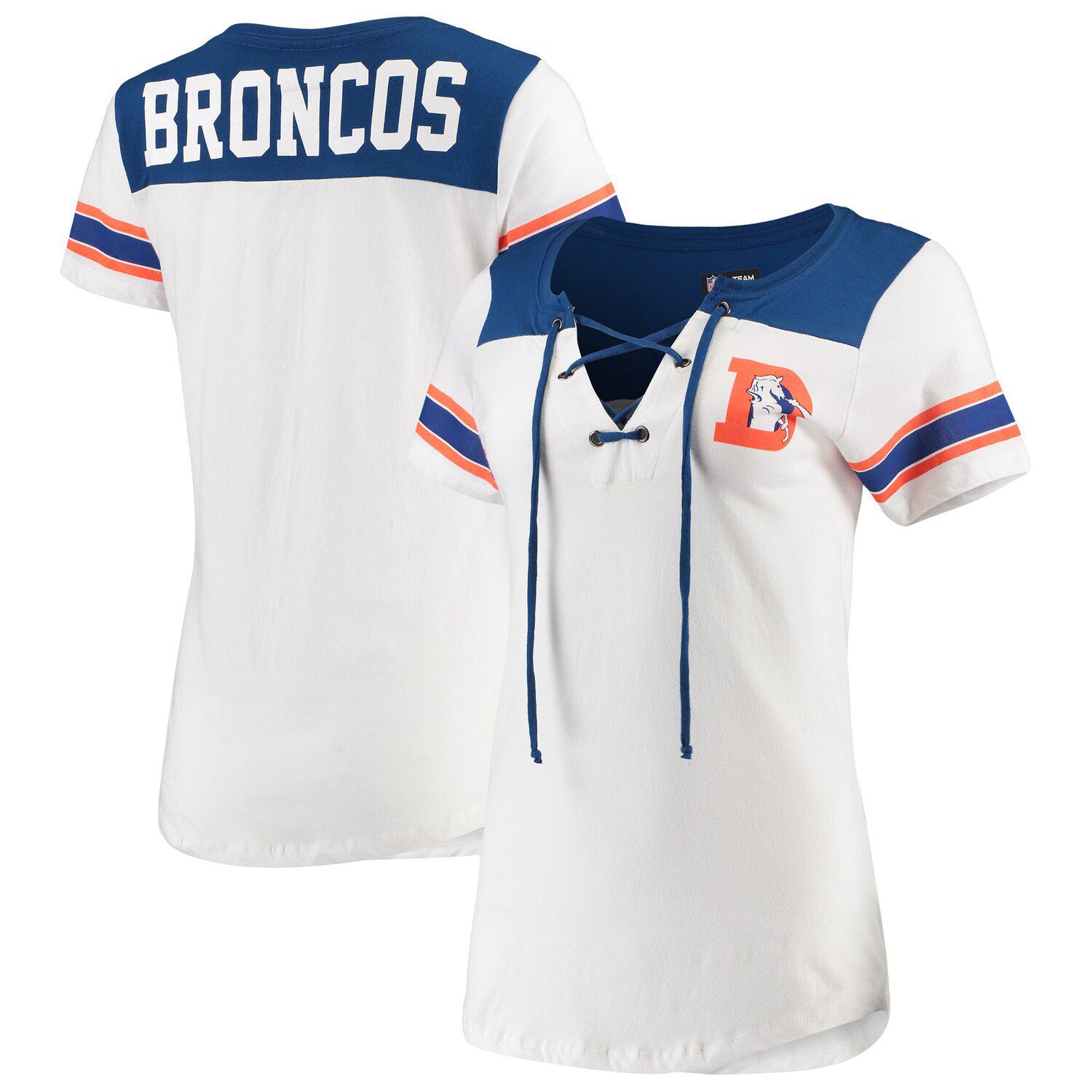 white denver broncos shirt