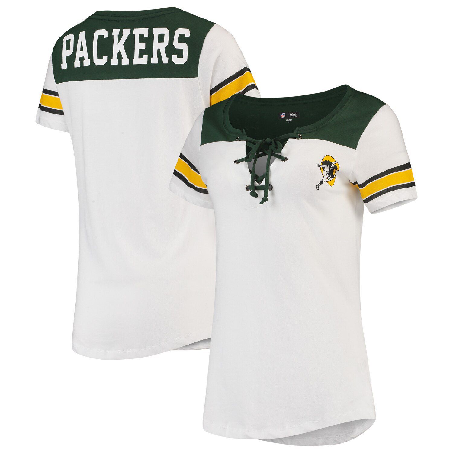 white green bay packers shirt