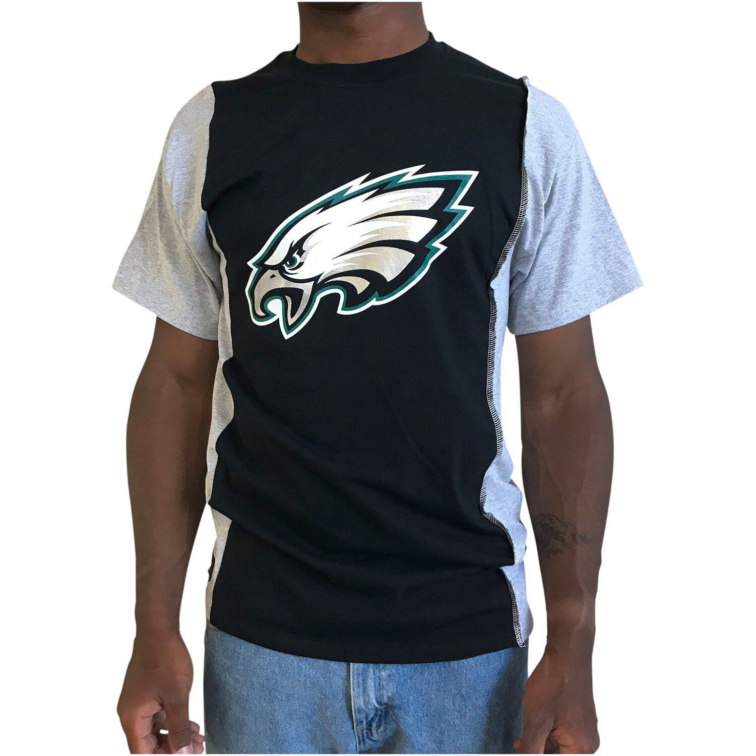 Philadelphia Eagles Upcycled Split T-Shirt