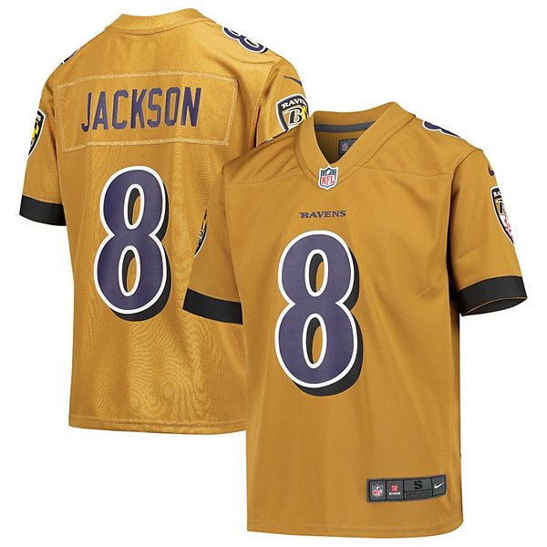 NFL,Baltimore Ravens Lamar Jackson #8,Youth,Unisex,Boys,Large 14