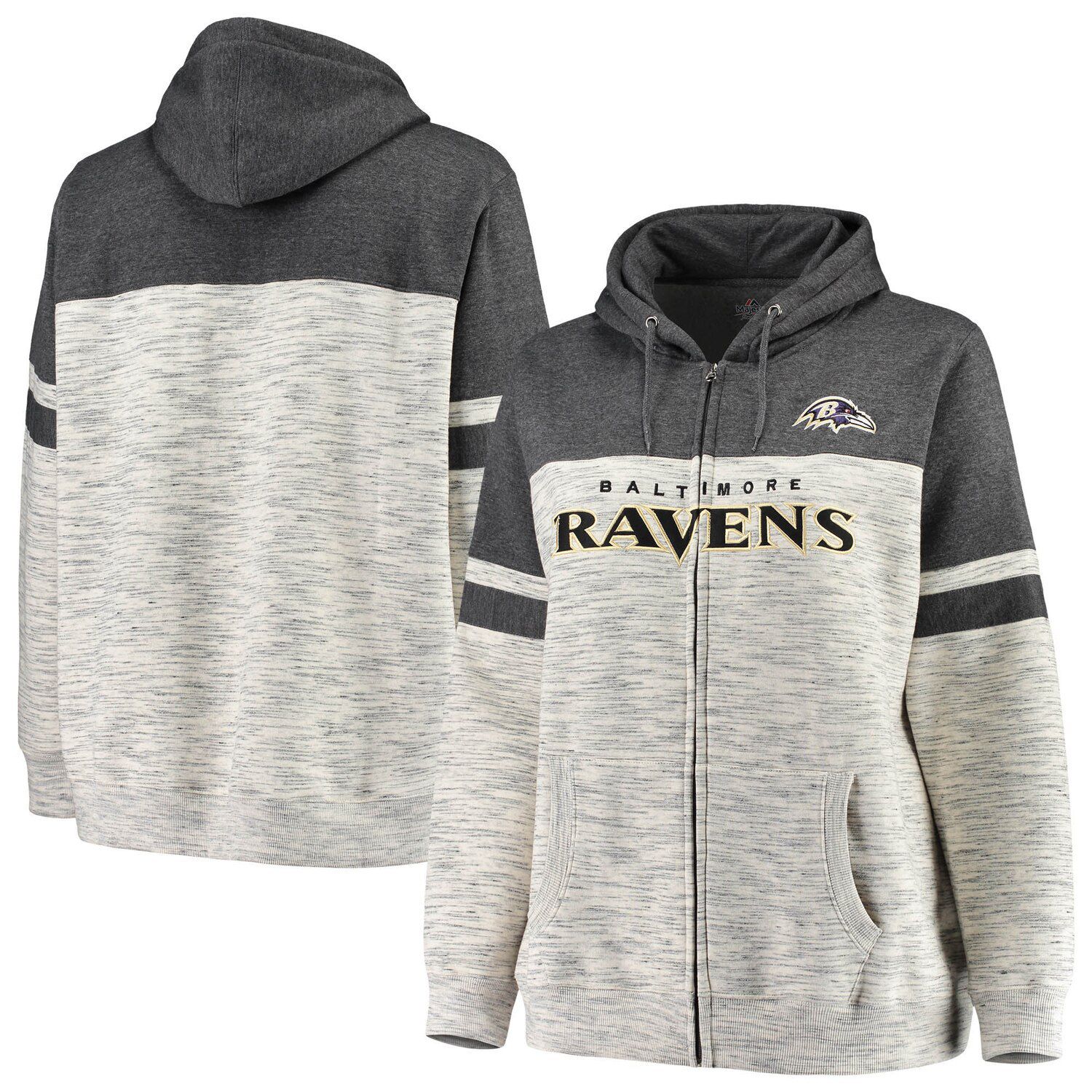 ravens zip up hoodie womens