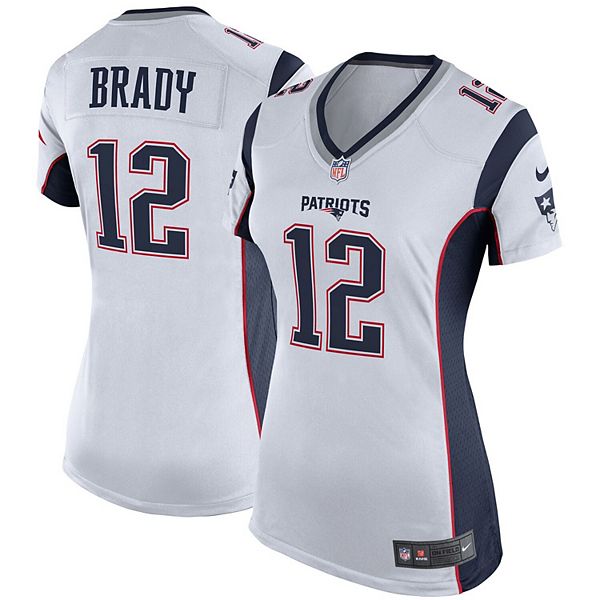 Women's Nike Tom Brady White New England Patriots Game Jersey