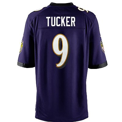 Youth Nike Justin Tucker Purple Baltimore Ravens Team Color Game Jersey