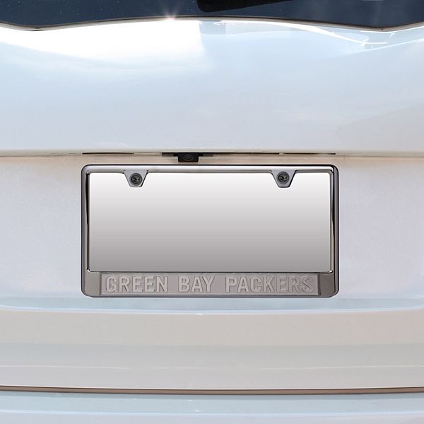 Green Bay Packers Bottom Only Silver Matte License Plate Frame with