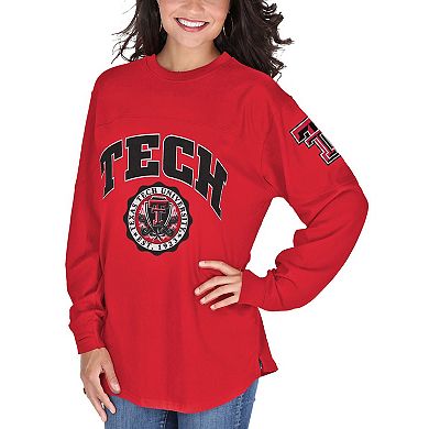 Women's Red Texas Tech Red Raiders Edith Long Sleeve T-Shirt