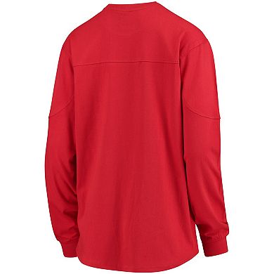 Women's Red Maryland Terrapins Edith Long Sleeve T-Shirt