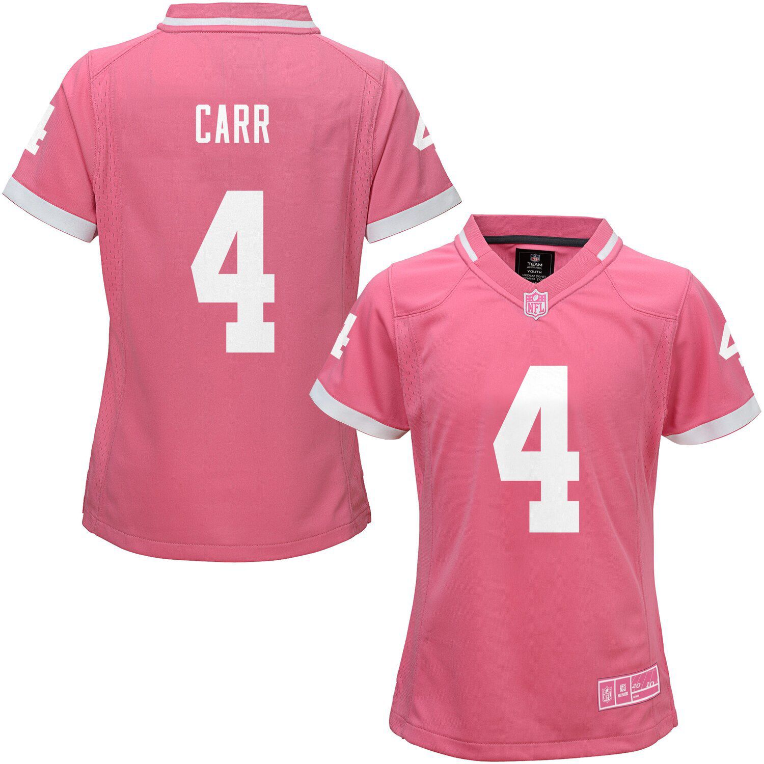 pink raiders jersey