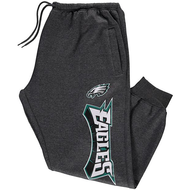 Women's Majestic Heathered Charcoal Philadelphia Eagles Plus Size Marble  Jackie Jogger Pants