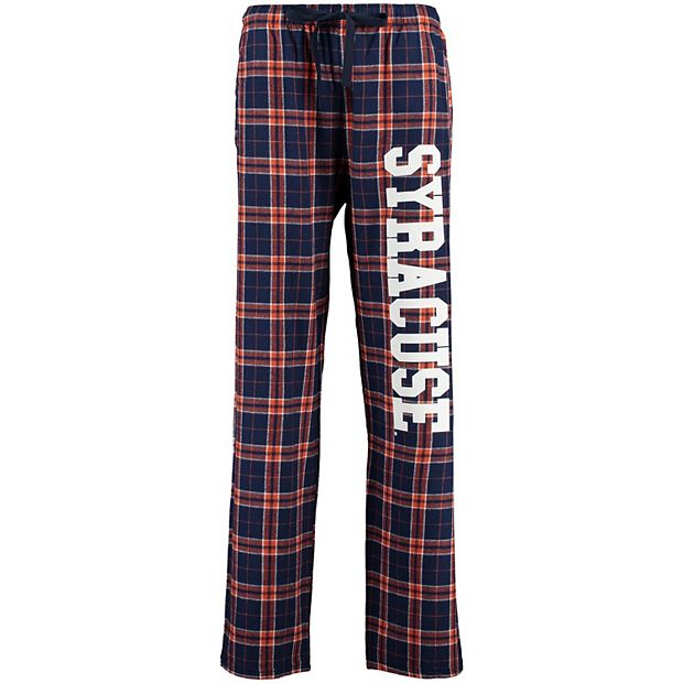 Women's Navy Syracuse Orange Flannel Pajama Pants
