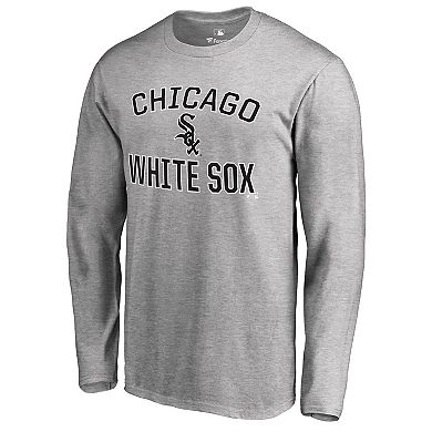 Men's Heathered Gray Chicago White Sox Victory Arch Long Sleeve T-Shirt