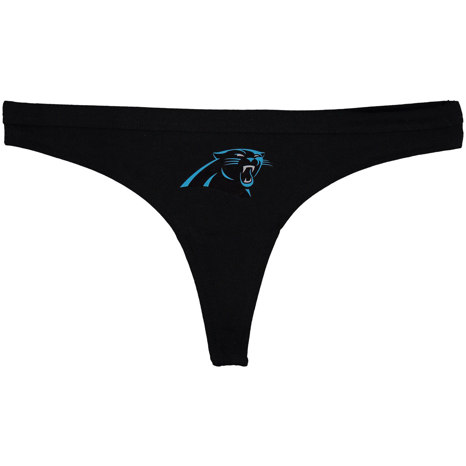 Image for Unbranded Women's Concepts Sport Black Carolina Panthers Solid Logo Thong at Kohl's.