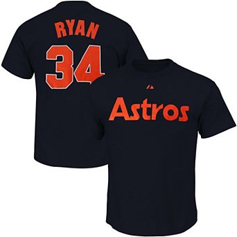 Men's Nolan Ryan Navy Houston Astros Big & Tall Cooperstown Name & Number T-Shirt