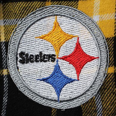 Men's Concepts Sport Black Pittsburgh Steelers Ultimate Plaid Flannel ...