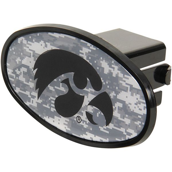 Iowa Hawkeyes Plastic Oval Fixed 2" Digi Camo Hitch Receiver